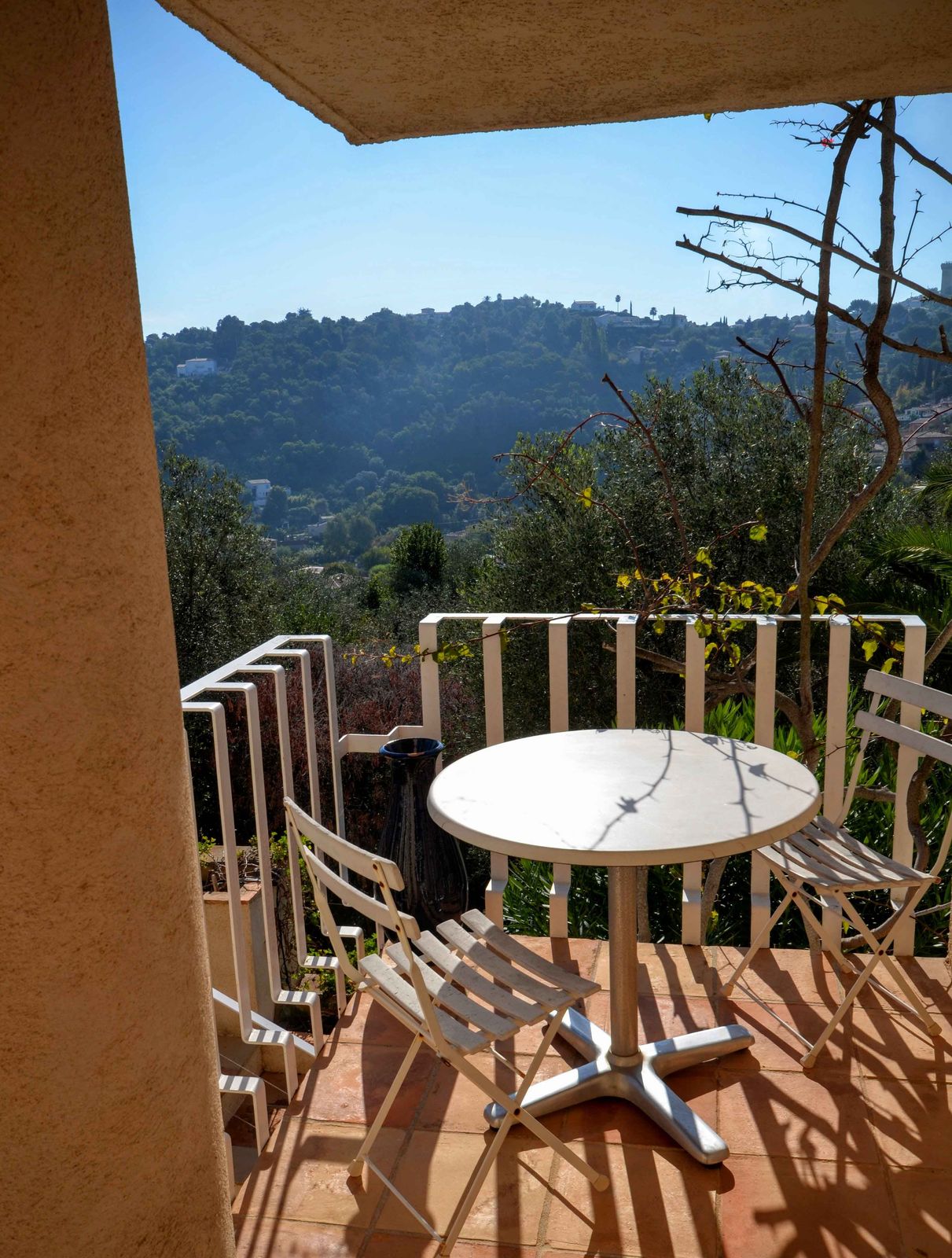 Balkon über den Dächern